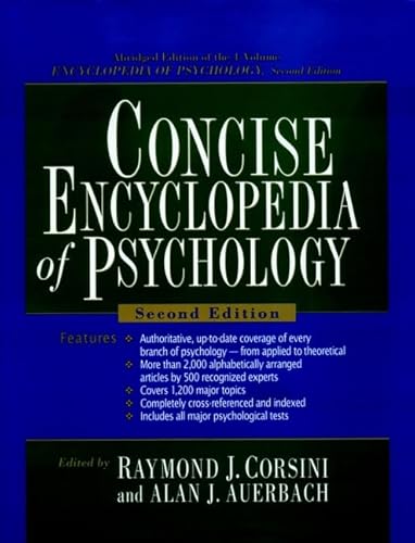 Concise Encyclopedia of Psychology (2nd Edition)