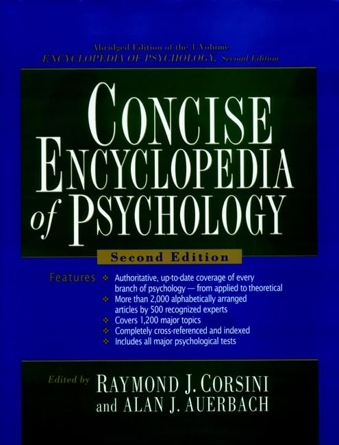 洋書 International Encyclopedia of Psychology The Corsini Encyclopedia of Psychology | Major Reference Works