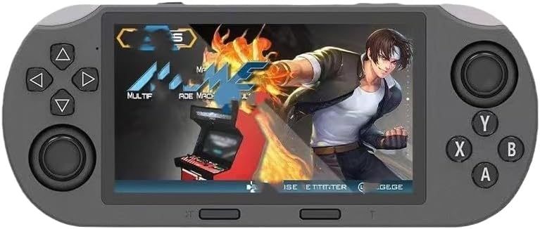 Retro Game Console Handheld Game Console Compatible with 4.5" IPS Large Screen with Dual Joystick and Other Emulators 64GB, Black