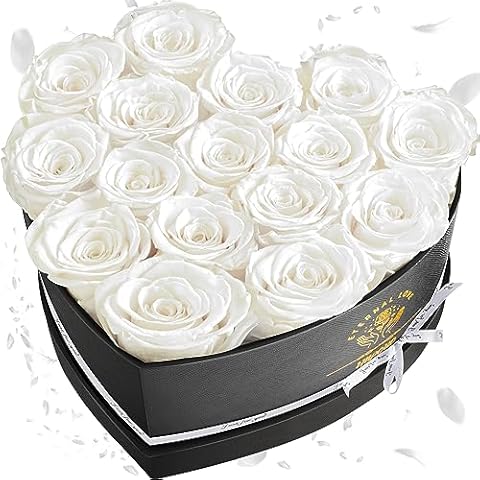 Impouo 16-Piece Heart Box of Preserved Roses Cover