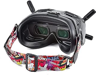 Tmom Glasses Straps for DJI FPV, Fixed Glasses Strap for Drone Glasses and Other Glasses, Colourful, Adjustable