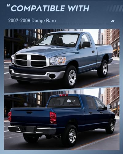 Image of Nilight Headlight and Taillight Combo for 2007 2008 2009 Dodge Ram