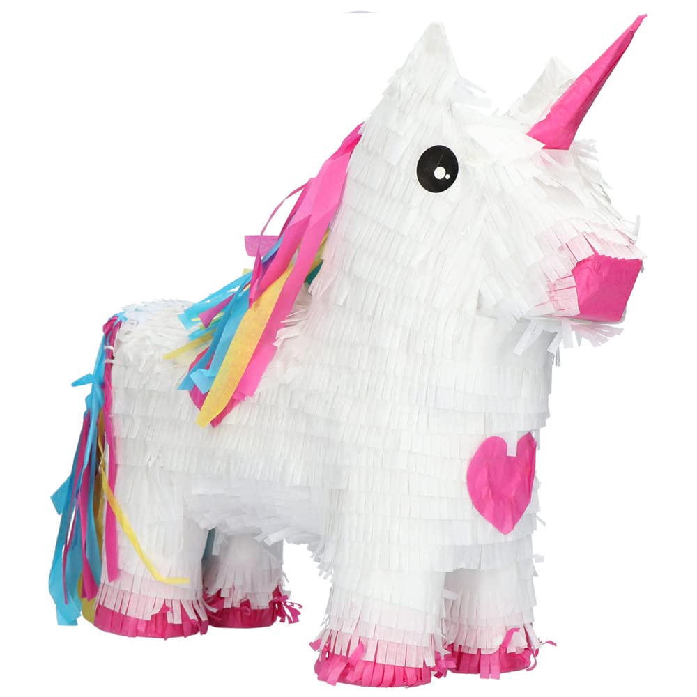 Folat 65834 Pinata Unicorn Rainbow Bday, White