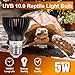 Jugbuy UVB Reptile Light Bulb 10.0, 5W LED High Intensity UV Replacement Lamp Bulbs for Desert Reptiles Bearded Dragons Lizard Tortoise Iguanas Chameleons Snake - 1 Pack