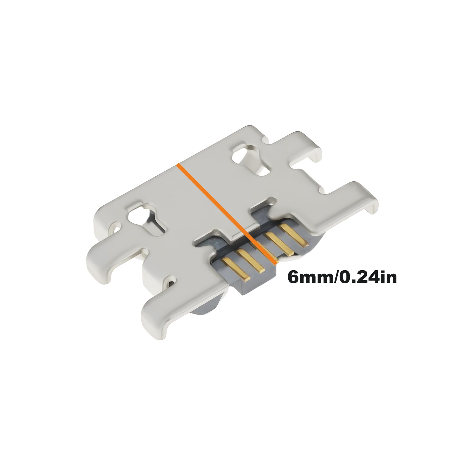 5 Conectores de Puerto de Carga Micro USB de 5 Pines de Repuesto Compatibles con Kindle Paperwhite DP75SD