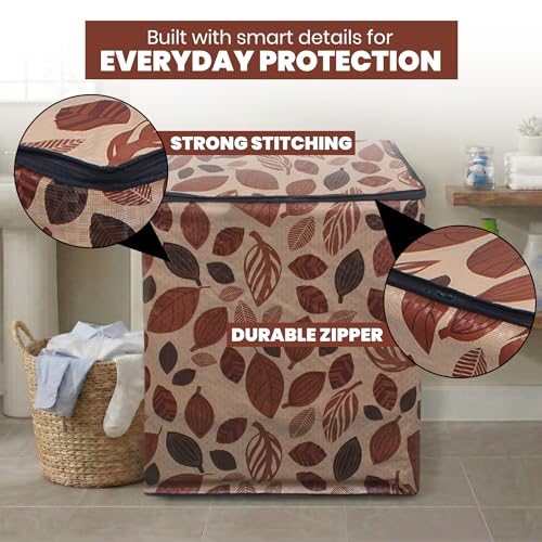 Image of DREAM CARE Waterproof & Dustproof Washing Machine Cover Top Load & Semi Automatic Suitable for 7 kg, 7.2 kg, 7.5 kg (83 x 95 x 51 cms)