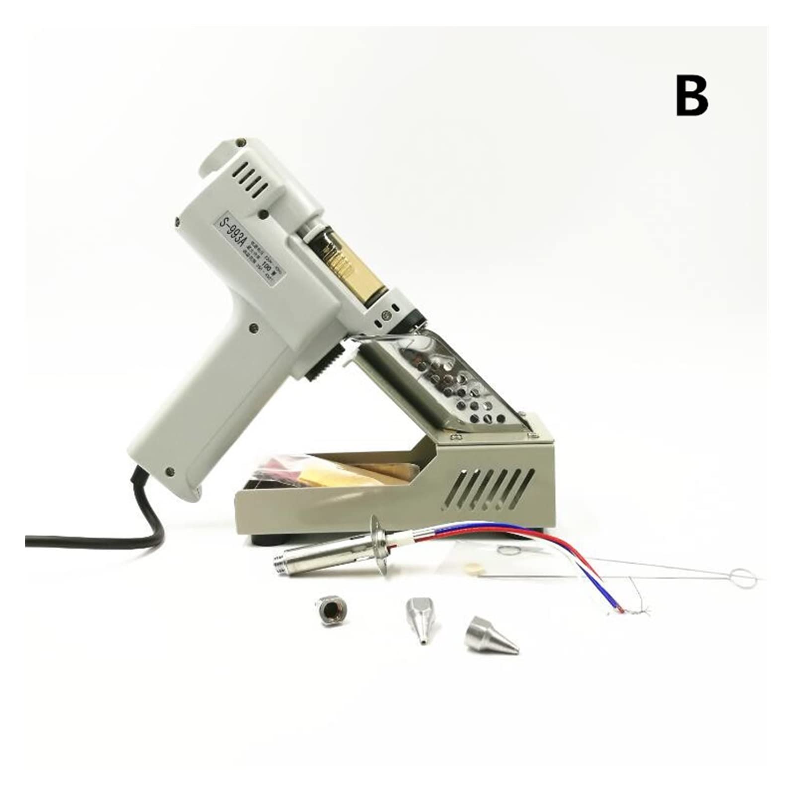 Desoldering Gun Electric Absorb Gun S-993A Electric Vacuum Desoldering Pump Solder Sucker Gun 100W(B-220)