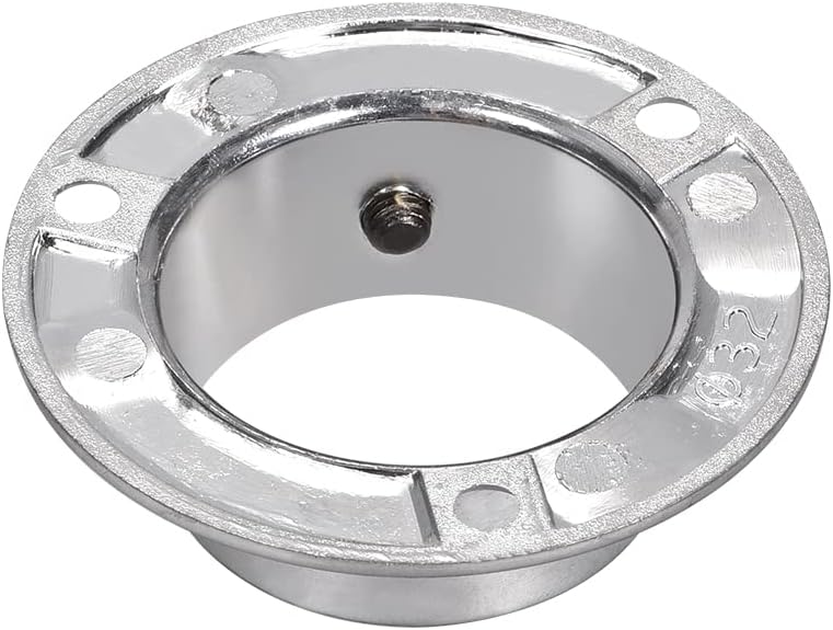 uxcell Closet Wardrobe Rod Flange,32mm/1.26inch Dia, Socket Bracket Support Holder for Pipe 2Pcs