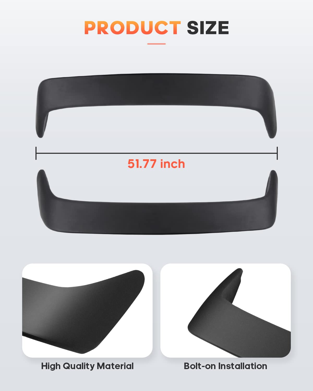 FINDAUTO Alerón Trasero ABS Con 3ª Luz De Freno Tipo R Para 1994-2001 Para Acura Integra Hatchback Lip Spoiler