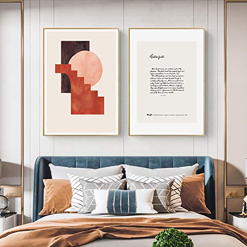 Art mural moderne abstrait pour habiller un grand mur blanc vide