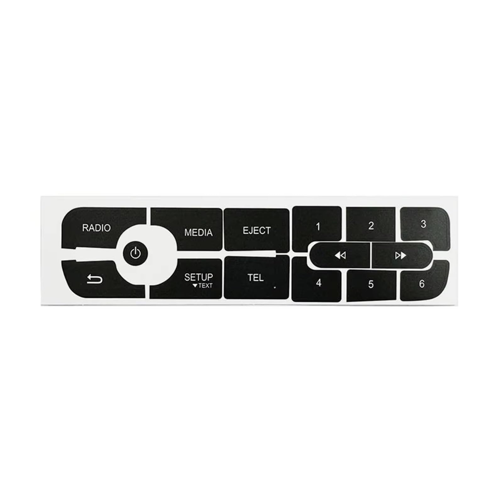 Decorative Stickers Compatible with Megane for Master for Scenic 3 LHD Vehicles Stickers Car CD Radio Audio Button Repair Decals Sticker