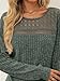 AUTOMET Womens Long Sleeve Sweater Dresses Casual Fall Winter Dress Work Fashion 2025 Crew Neck Lace Mini Dressy Cute Sexy Comfy Clothes DarkGreen L