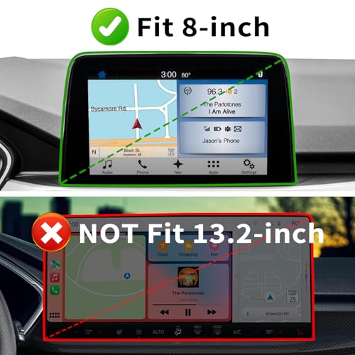 Neepiar 2PCS Center Console Organizer Compatible with Ford Escape 2020-2025 2026 Armrest Storage Box and Dashboard Tray Behind 8-inch Screen Dash Insert Tray Interior Accessories-ONLY FIT 8" display by Neepiar - Image 5