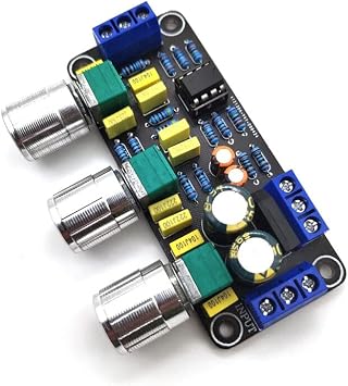 5532 Mini Power Amplifier Preamp Board Audio Preamp Tone Board 9V-15V