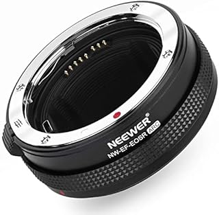 NEEWER EOS EF to RF Lens Adapter, Auto Focus Lens Mount Adapter with Customized Control Ring Compatible with Canon EF/EF-S Lens EOS R EOS Ra EOS RP EOS R5 EOS R6 EOS R3 - NW-EF-EOSR ARC
