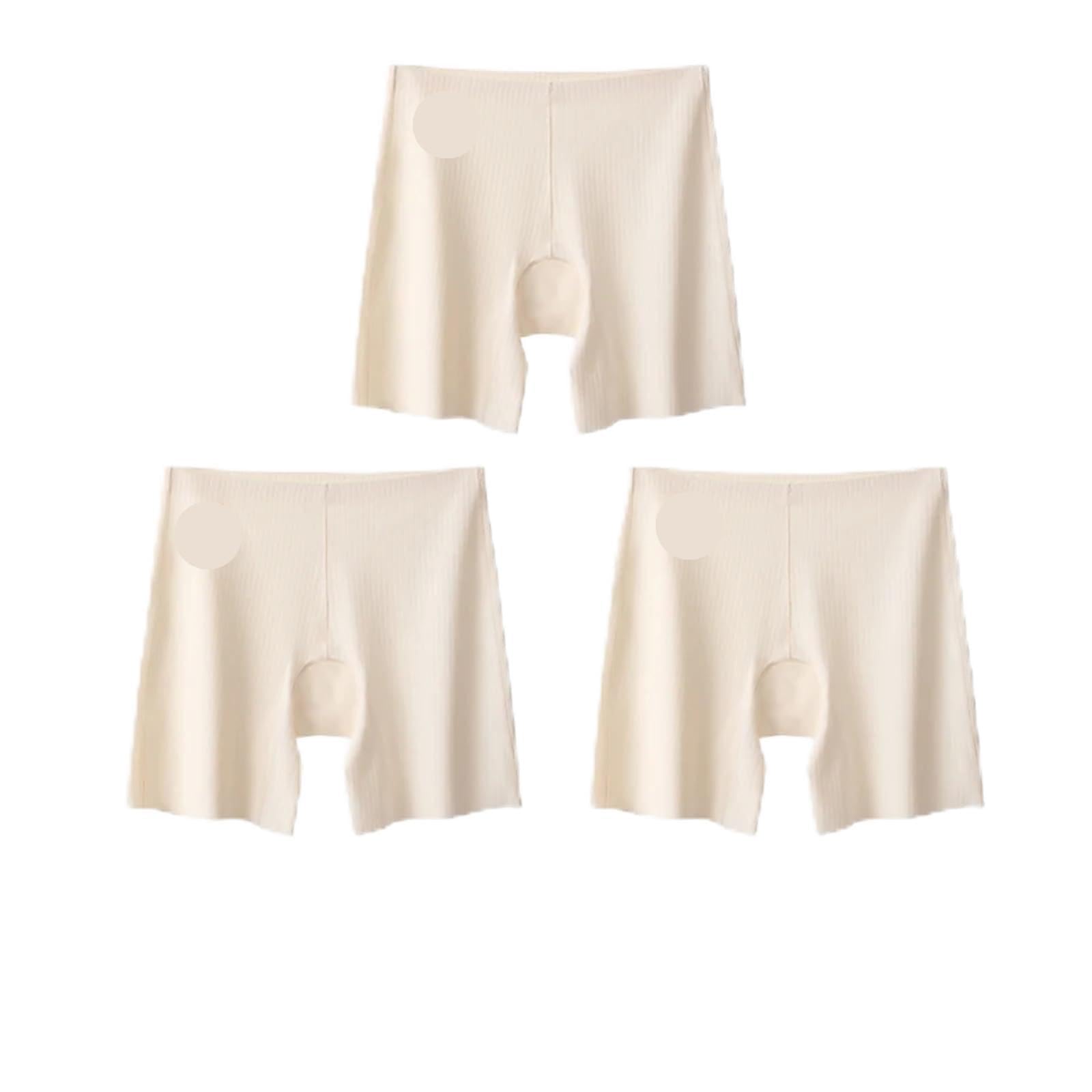 Mutandine Boyshort da Donna 3pcs Women's Shorts Under The Skirt Safety Short Pants Ice Silk Female Boxer Women Seamless Panties Underwear for Summer per Donne