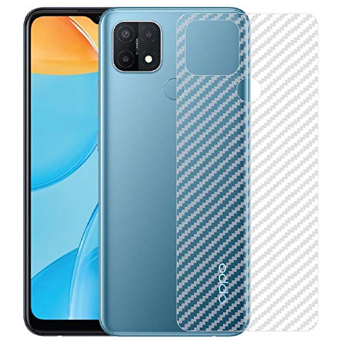 Image of Compatible with Oppo A15 Back Screen Protective Film Carbon Fiber Skin Transparent Screen Guard Sticker