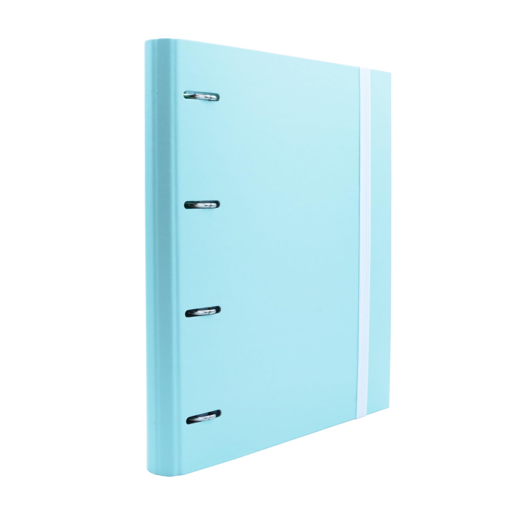 Raylu Paper - 4-Ring Binder with 6 Coloured dividers and Refills of 100 A4 Sheets with 4 x 4mm grids, 4 x 4 mm, Spine 60 mm, Pastel Green
