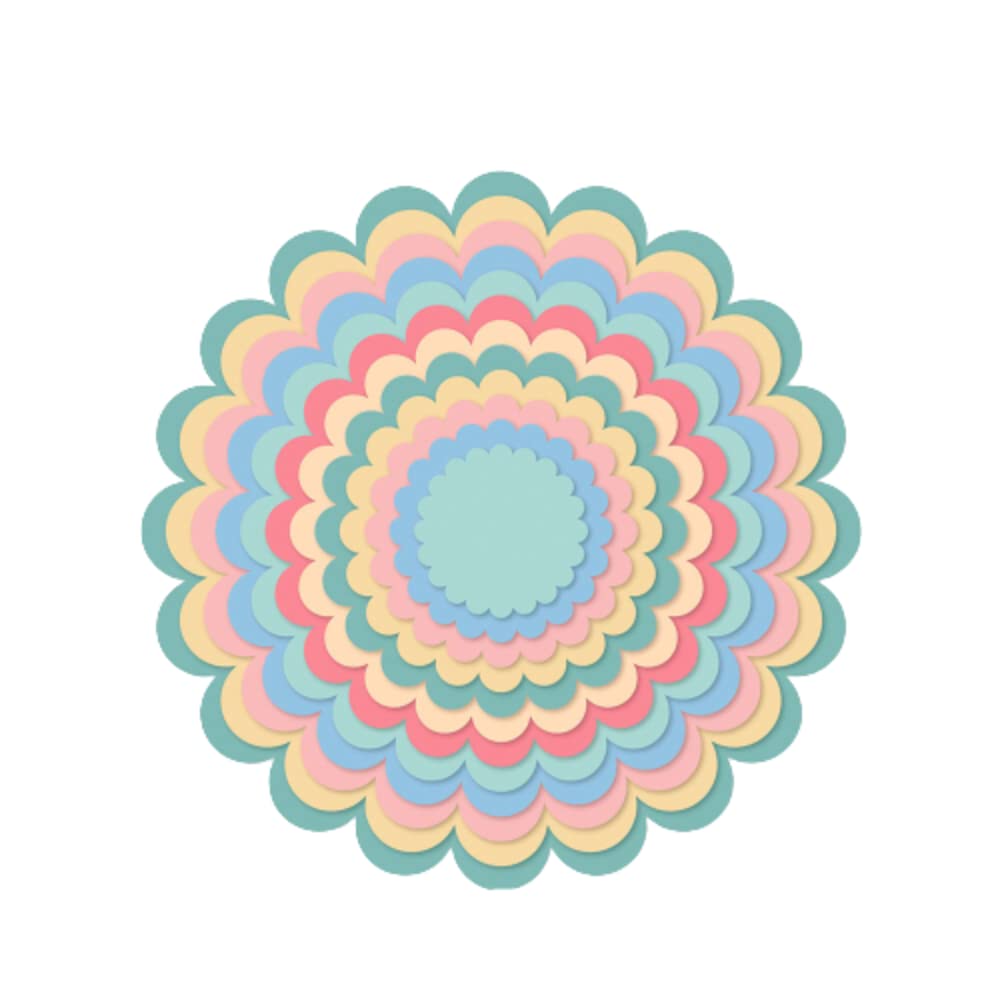 Set 3 Fustelle Metalliche Per Fai Da Te - Fiori, Cerchi, Ovali Per Biglietti E Decorazioni - Foto 9