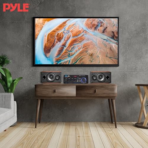 Pyle Wireless Bluetooth Stereo Power Amplifier - 200W 2 Channel Audio Stereo Receiver USA Warranty w/RCA, USB, SD, MIC in, FM Radio, for Home Theater Entertainment via RCA, Studio Use - Pyle PDA29BU 7 51vSfRlC4NL