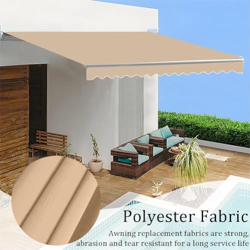 Toile de polyester pour auvent résistant aux UV et imperméable 6x3,5m - 6