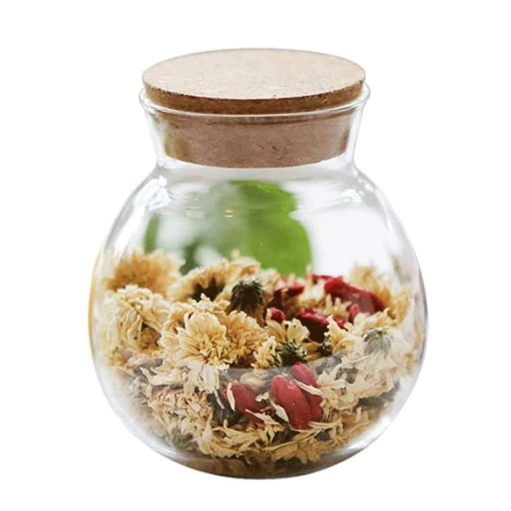 Vorratsbehälter für die Küche mit luftdichtem Holzdeckel Vorratsglas Glas Lebensmittelgläser Tee Kaffee Gewürz Vorratsbehälter