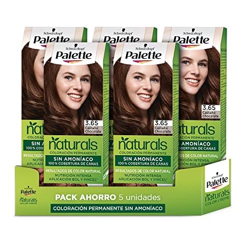 Tinte Schwarzkopf Palette Naturals 3.65 Castaño Chocolate Cover