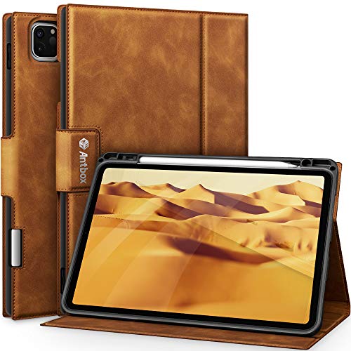 Antbox Case for iPad Pro 11 Inch 2020&2018 2nd/1st Generation Cover with Built-in Apple Pencil Holder Auto Sleep/Wake Function PU Leather iPad Pro 11 inch Case 2018&2020 (Brown) Antbox Case for iPad Pro 11 Inch 2020&2018 2nd/1st Generation Cover with Built-in Apple Pencil Holder Auto Sleep/Wake Function PU Leather iPad Pro 11 inch Case 2018&2020 (Brown)