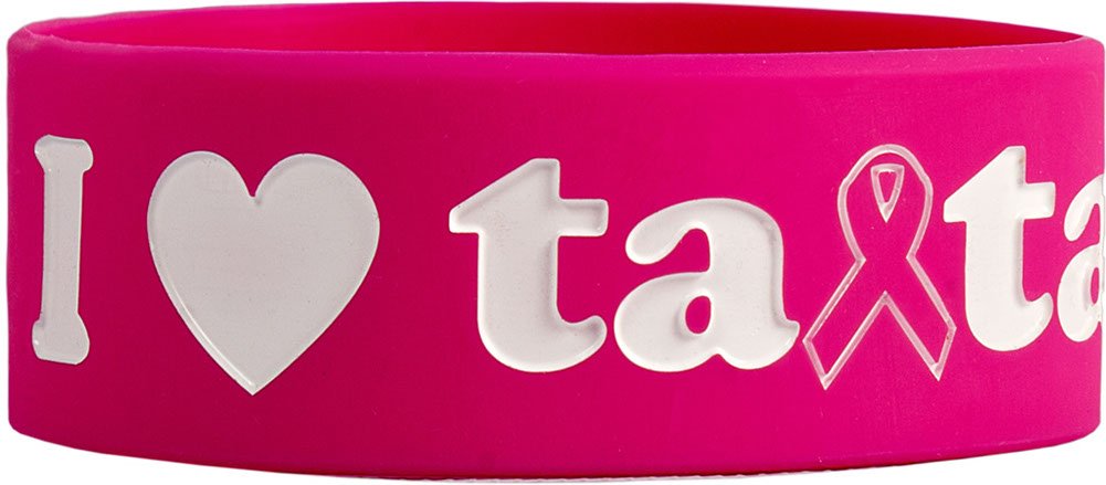 save the ta-tas 'I Love ta-tas' Fuchsia Bracelet