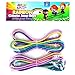 Rainbow Chinese Jump Ropes Bundle Pack for Kids 2 Pack Jump Ropes Outdoor Indoor Play with 2 GosuToys Stickers