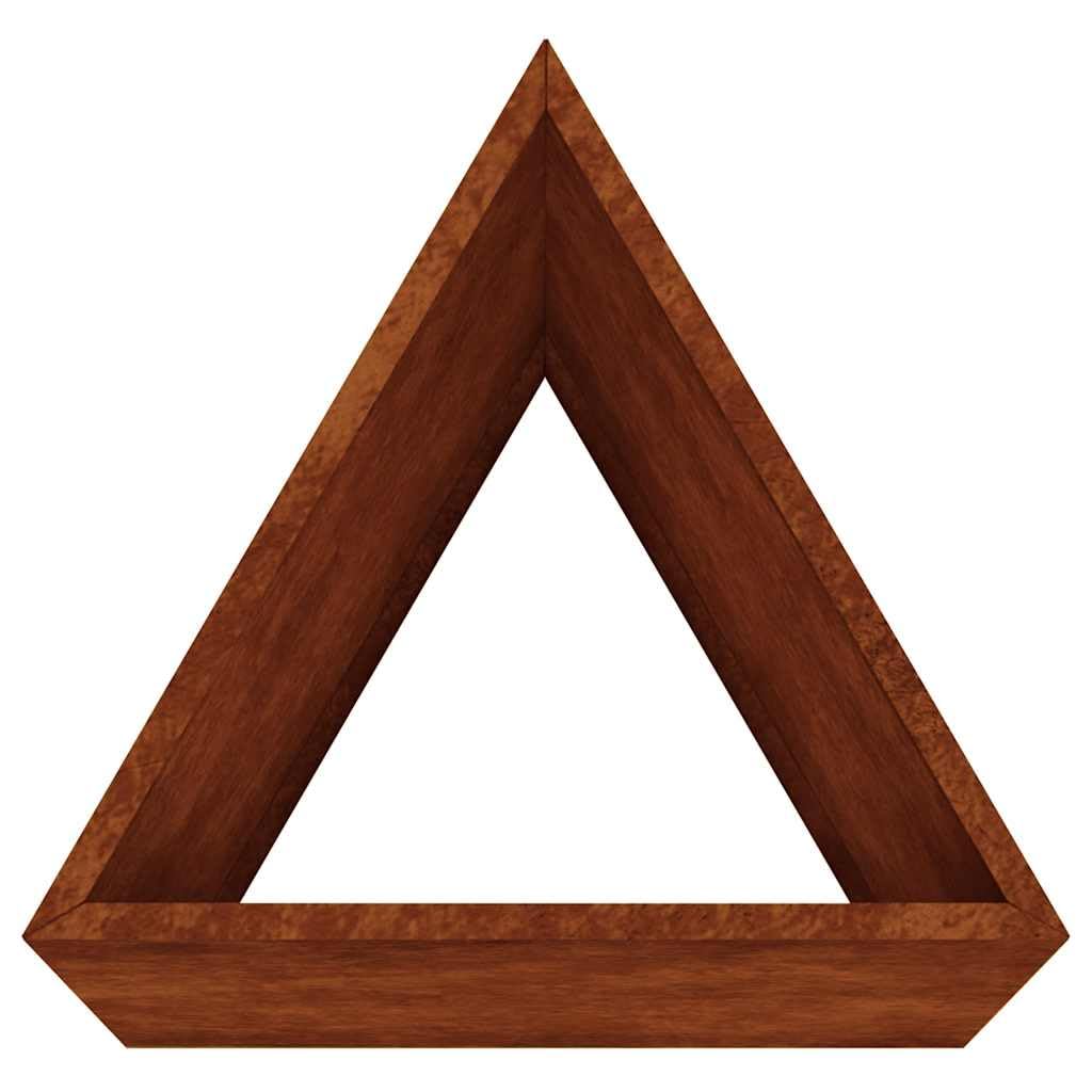 Macetero de 30 x 26 x 75 cm, acero corten, resistente a la intemperie, para jardín, balcón y terraza, moderno macetero para flores, hierbas y verduras en aspecto oxidado atemporal