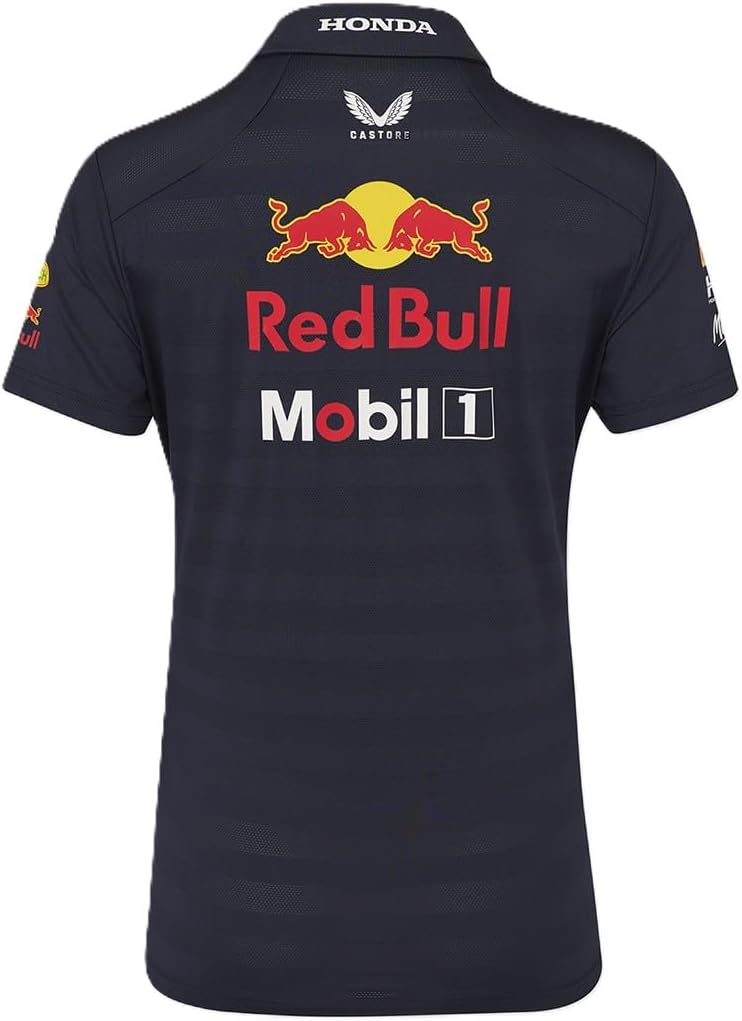 Castore Oracle Red Bull Racing Women’s Teamline Polo Shirt – Official 2025/26 F1 Team | Premium Jacquard Fabric | Regular Fit - Image 2
