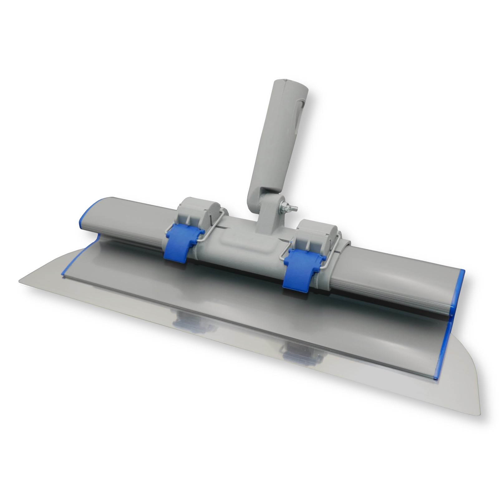 DEWEPRO Spatola per superfici 40 cm con manico pratico e adattatore, con attacco per manico telescopico, spatola larga con lama in acciaio inox sostituibile da 0,3 mm