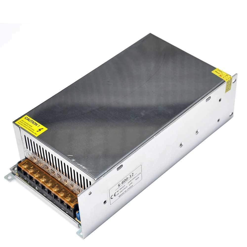 LEDSone DC 12V LED Netzteil Trafo Schaltnetzteil Adapter Power - Supply LED Strip (DC 12V 50A 600W)