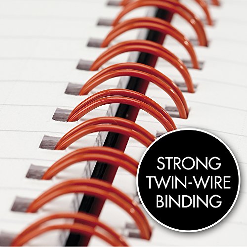 Black N' Red Notebook, Durable Hardcover, Premium Optik Paper, Scribzee App Compatible, Environmentally Friendly, Spiral Binding, 8-1/4" X 5-1/4", 70 Double-Sided Ruled Sheets, (Pack Of 2) #TOP5