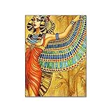  QITEX Poster One Piece 30x40cm (Sans cadre) Toile moderne Art Mythologie égyptienne Déesse Affiches esthétiques Toile Peinture Murale Art Poster pour Chambre Salon Décor