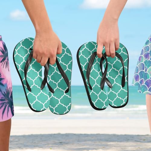 RunningBear Moroccan Tile Womens Flip Flops Sandals Comfortable Sandals4
