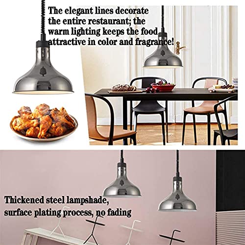 Voedsel Warmtelamp, Verstelbare Voedselverwarmer Lamp Met Lamp Voor Restaurant Keukenbuffet, Ideaal Voor Commercieel En… - Afbeelding 4