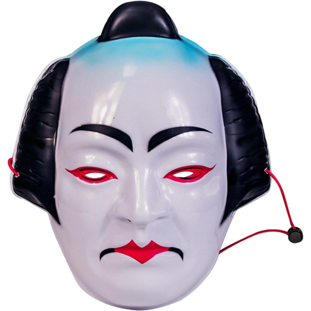 Uzztfa Men's Japanese Prajna Mask Traditional Classical Japanese Kabuki Noh Masks For Halloween Party Cosplay Masks