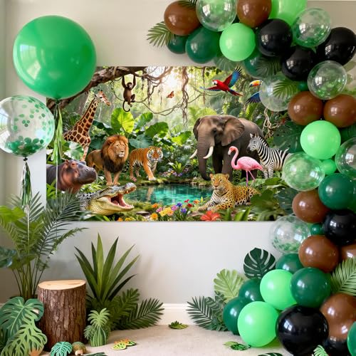 Fondo Fotográfico Avezano Jungle Party 180x110cm miniatura 5