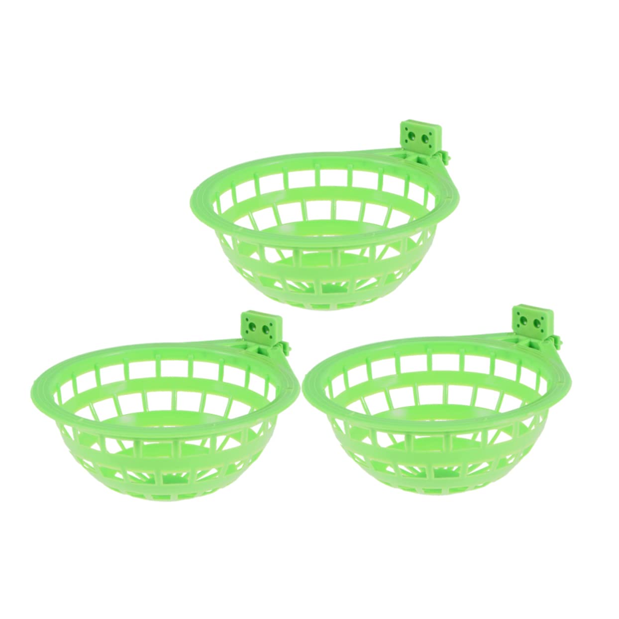 BESPORTBLE 9pezzi Nido per Uccelli Plastica Verde Nido Vuoto per Pappagalli e Piccoli Uccelli Accessori per Animali Domestici Posto per Riposo e Relax