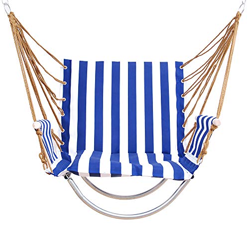 Chaise suspendue haut de gamme double tube acier fixe intérieur extérieur