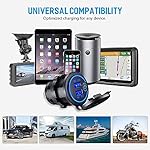2-Pack-12V24V-USB-Outlet-with-Three-Extra-Panels-Quick-Charge-30-Dual-USB-Power-Outlet-with-Touch-Switch-Waterproof-12V24V-Fast-Charge-USB-Charger-Socket-DIY-Kit-for-Car-Boat-Marine-etc
