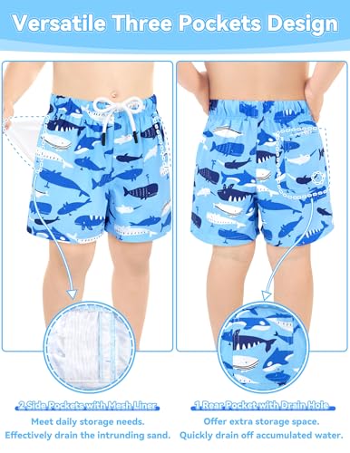 Image of Olreco Toddler Swim Trunks Baby Boy Bathing Suit Quick Dry Kids Swimsuits Boys Board Shorts Kids Swim Shorts Boys' Swimwear