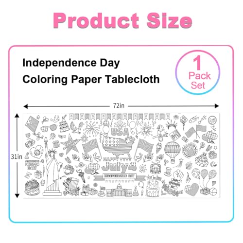 JUNQIU-US-4th-of-July-Coloring-Table-Cloth-for-Kids-72-31Inch-Patriotic-Tablecloth-Independence-Day-Giant-Coloring-Poster-Patriotic-Party-Decoration JUNQIU US 4th of July Coloring Table Cloth for Kids 72 31Inch Patriotic Tablecloth Independence Day Giant Coloring Poster Patriotic Party Decoration