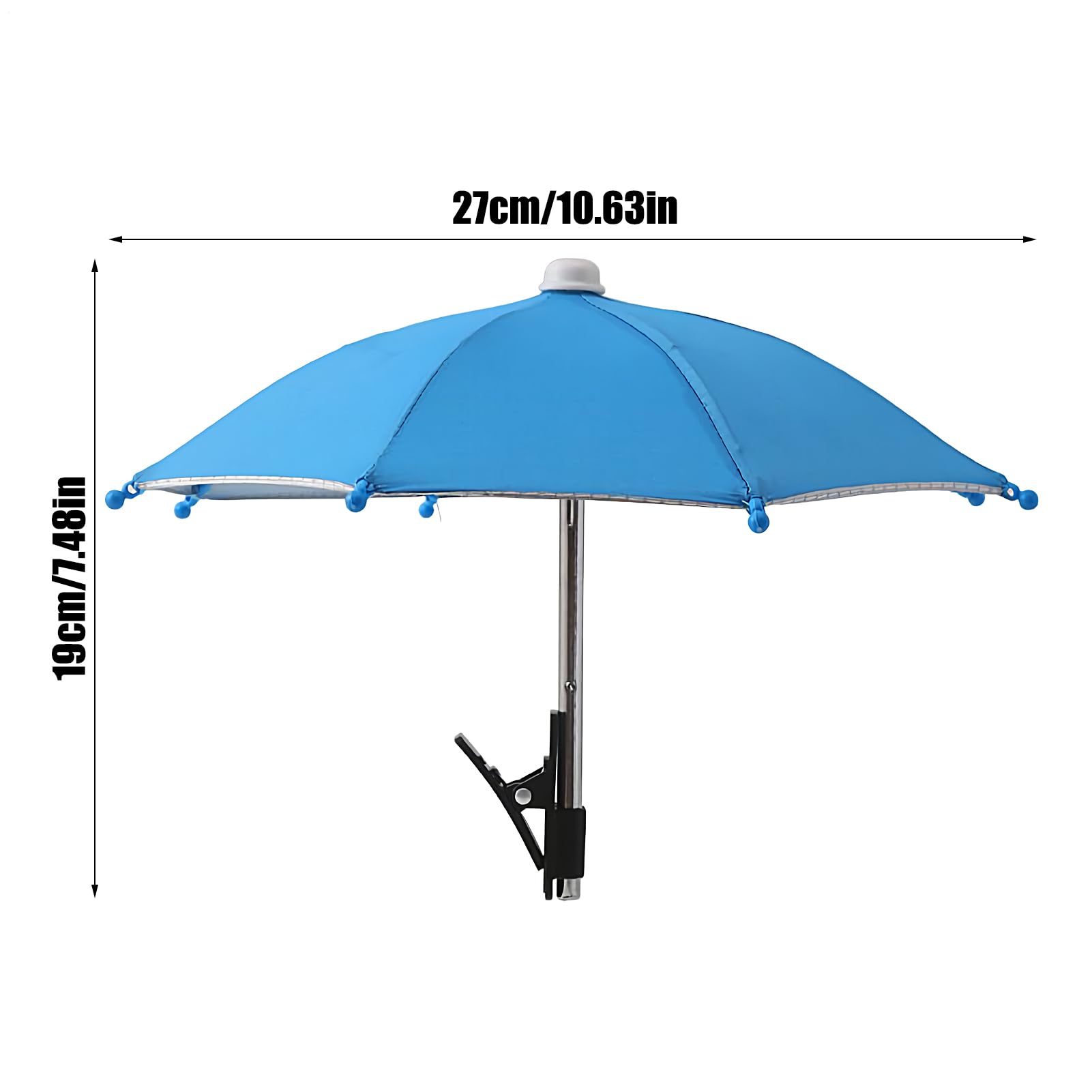 Genérico Parasol pour téléphone contre le soleil | Protection UV pour téléphone portable avec clip | Accessoires antireflets avec protection UV pour voiture, camping, plage, piscine extérieure