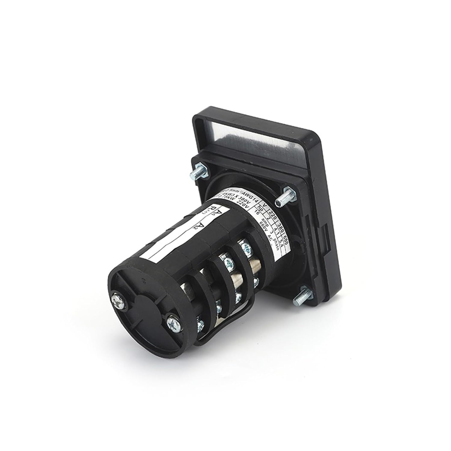 C178-4A Ammeter 4-Digit 4-Phase 16 Screws AC380V DC220V Universal Conversion Rotary selector cam Switch