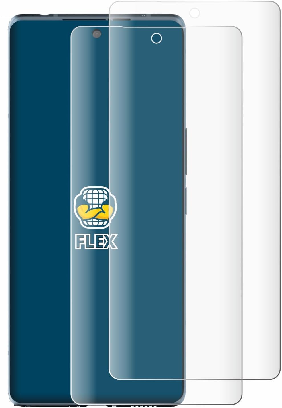 3D Curved Screen Protector compatible with HTC U24 Pro 2 Pack - Full Screen Coverage