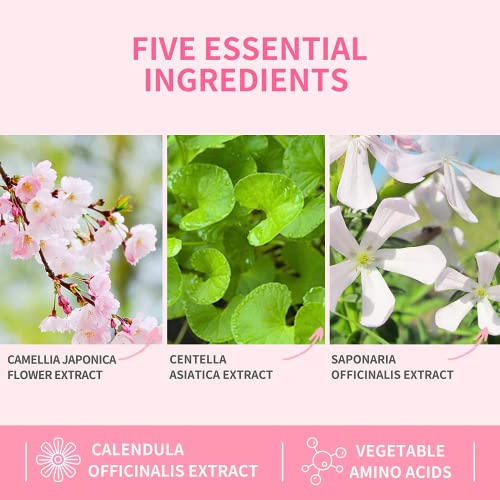 Eyelash Extension Cleanser, Upgraded Eyelash Extension Shampoo 60Ml+Mascara Wand+Brush Eyelash Foam Cleanser For Extensions And Natural Lashes,Paraben & Sulfate Free, Salon And Home Use #TOP6