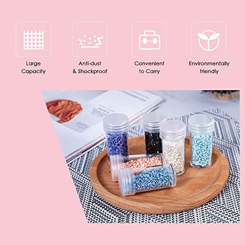 Aoresac 84 Slots Diamond Painting Storage case Embroidery Rhinestones Container Shockproof Drop-Proof Art Craft Jewelry Beads Sewing DIY Accessory Organizer Carry Case (Pink)